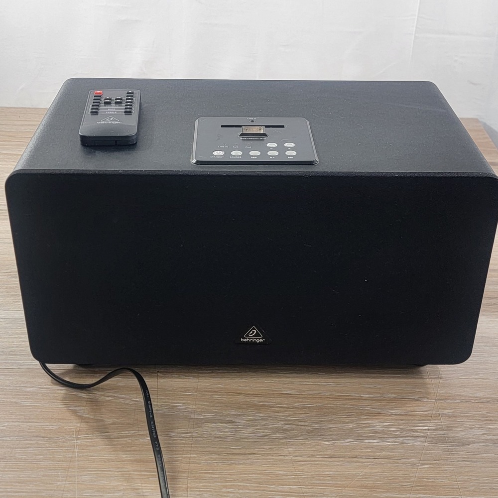 Behringer iNuke Boom Junior Speaker Dock for iPod iPhone iPad Black with Remote